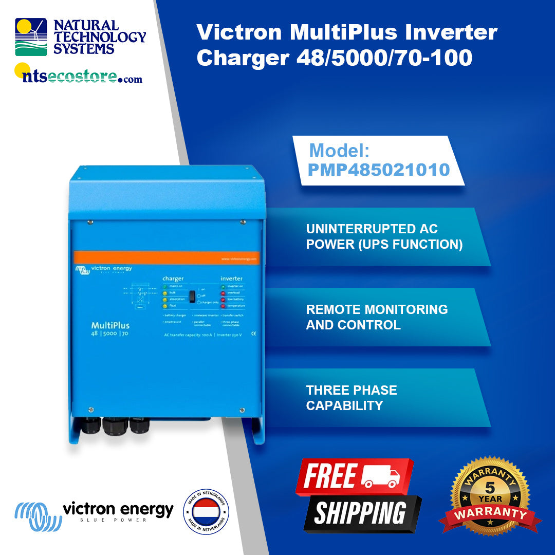 Victron MultiPlus Inverter Charger 48/5000/70-100 230V VE.Bus PMP485021010