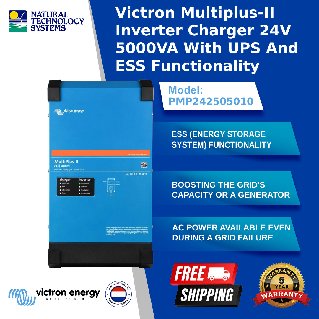 Victron Multiplus-II 24/5000/120-50 230V Inverter/Charger PMP242505010
