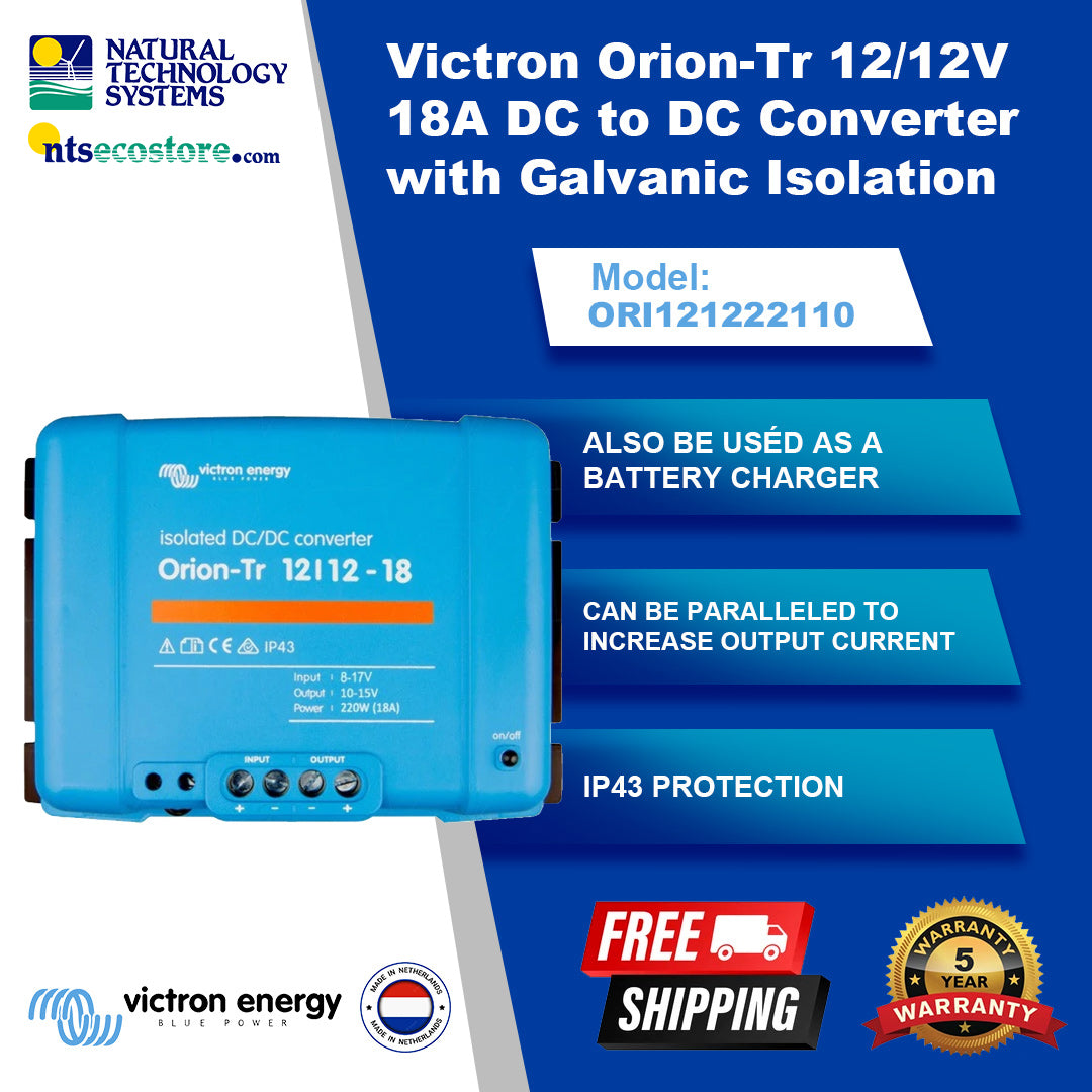 Victron Orion-Tr Isolated DC-DC Converter 12/12V 18A 220W ORI121222110