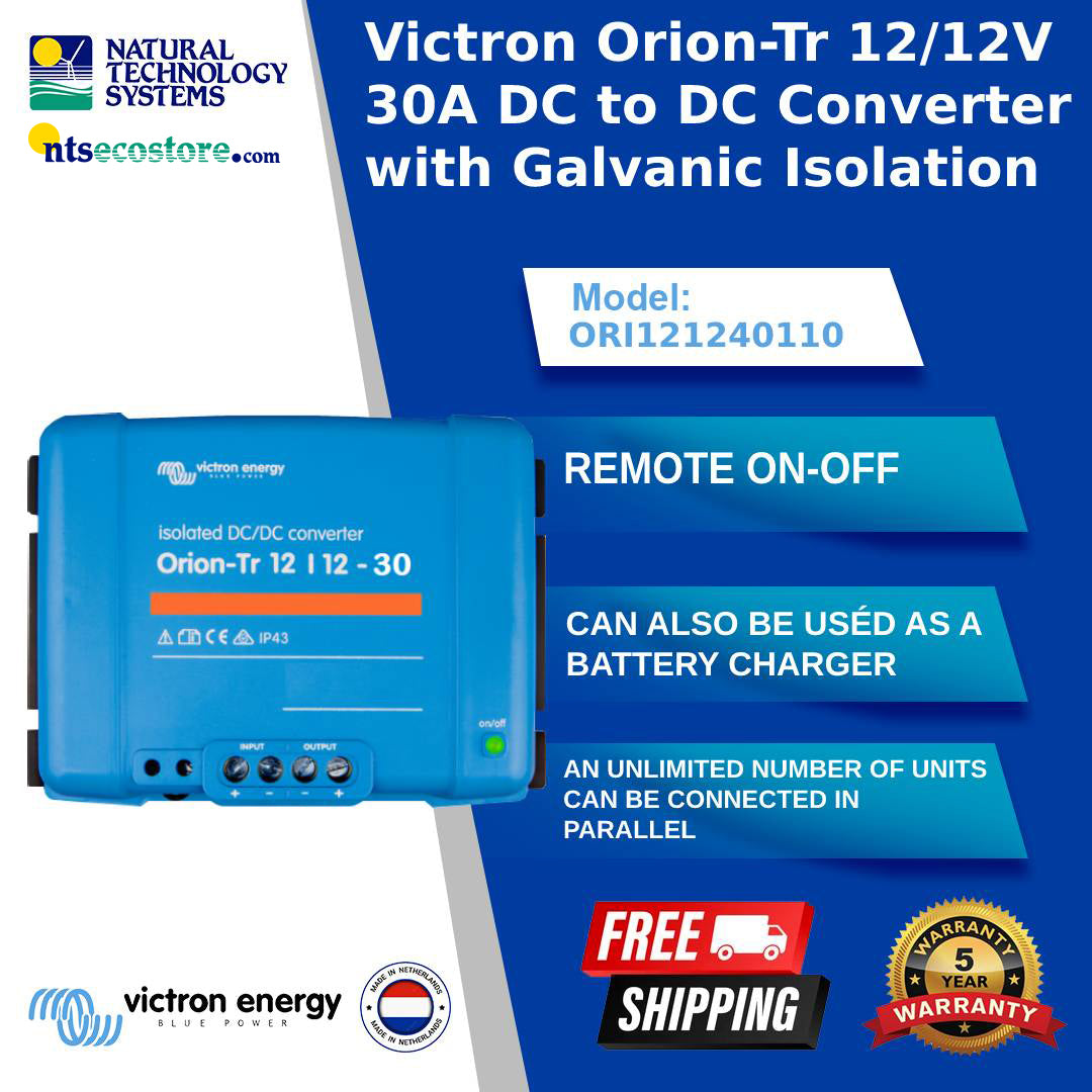 Victron Orion-Tr 12/12V 30A DC/DC Converter-Galvanic Iso. ORI121240110