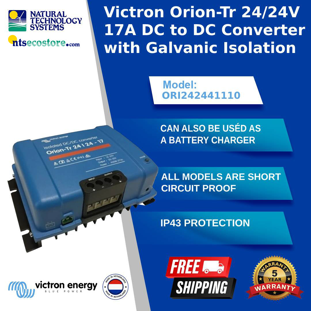 Victron Orion-Tr 24/24V 17A DC/DC Converter-Galvanic Iso. (ORI242441110)