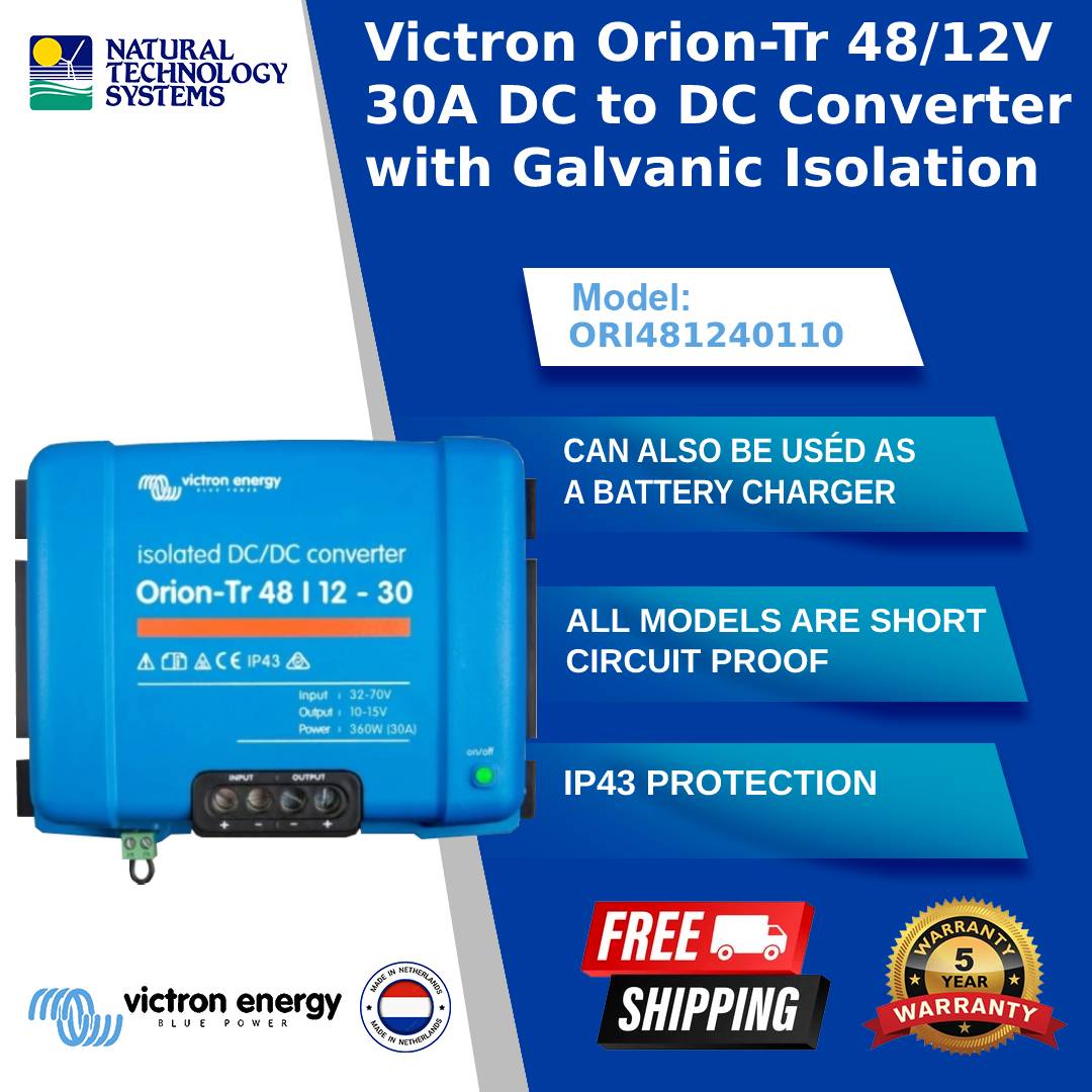 Victron Orion-Tr Isolated DC-DC Converter 48/12-30A 360W ORI481240110