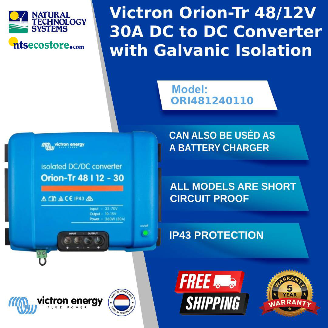 Victron Orion-Tr Isolated DC-DC Converter 48/12-30A 360W ORI481240110