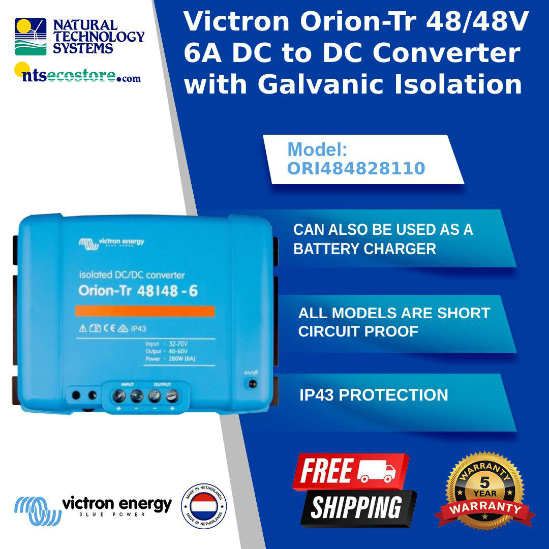Victron Orion-Tr Isolated DC-DC Converter 48/48-6A 280W ORI484828110