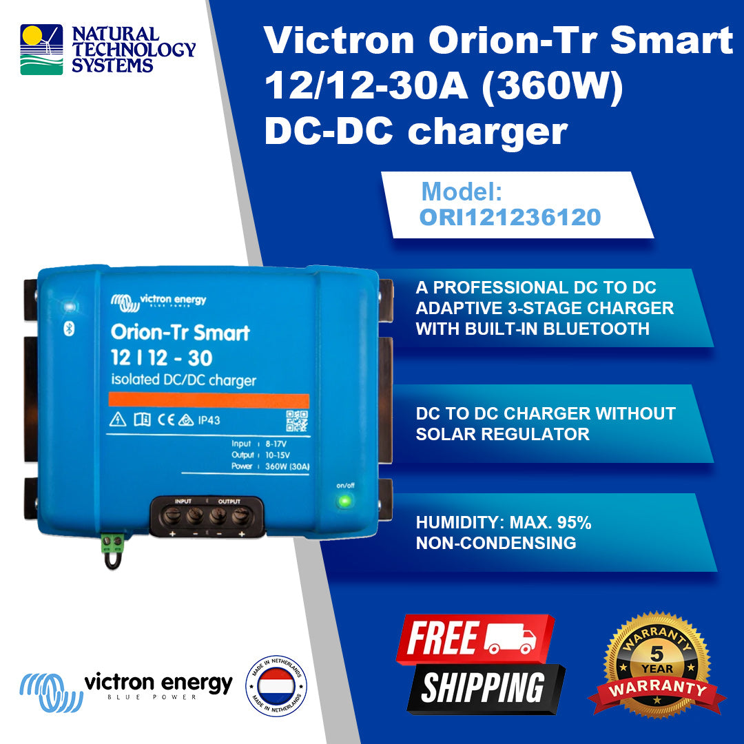 Victron Orion-Tr Smart 12/12-30A (360W) DC-DC charger (ORI121236120)
