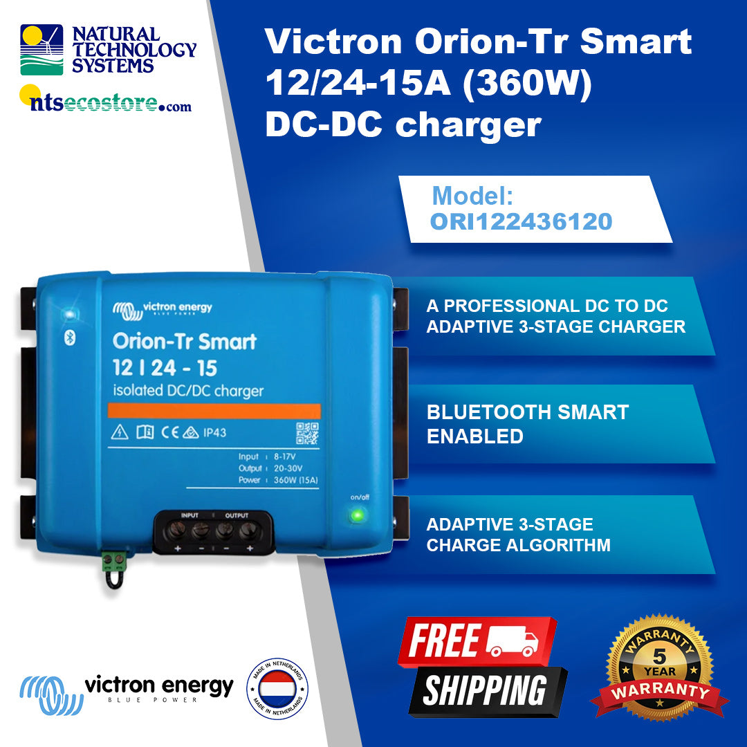 Victron Orion-Tr Smart Isolated DC-DC Charger 12/24-15A 360W ORI122436120