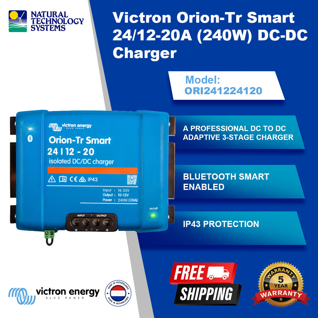 Victron Orion-Tr Smart 24/12-20A (240W) DC-DC charger (ORI241224120)