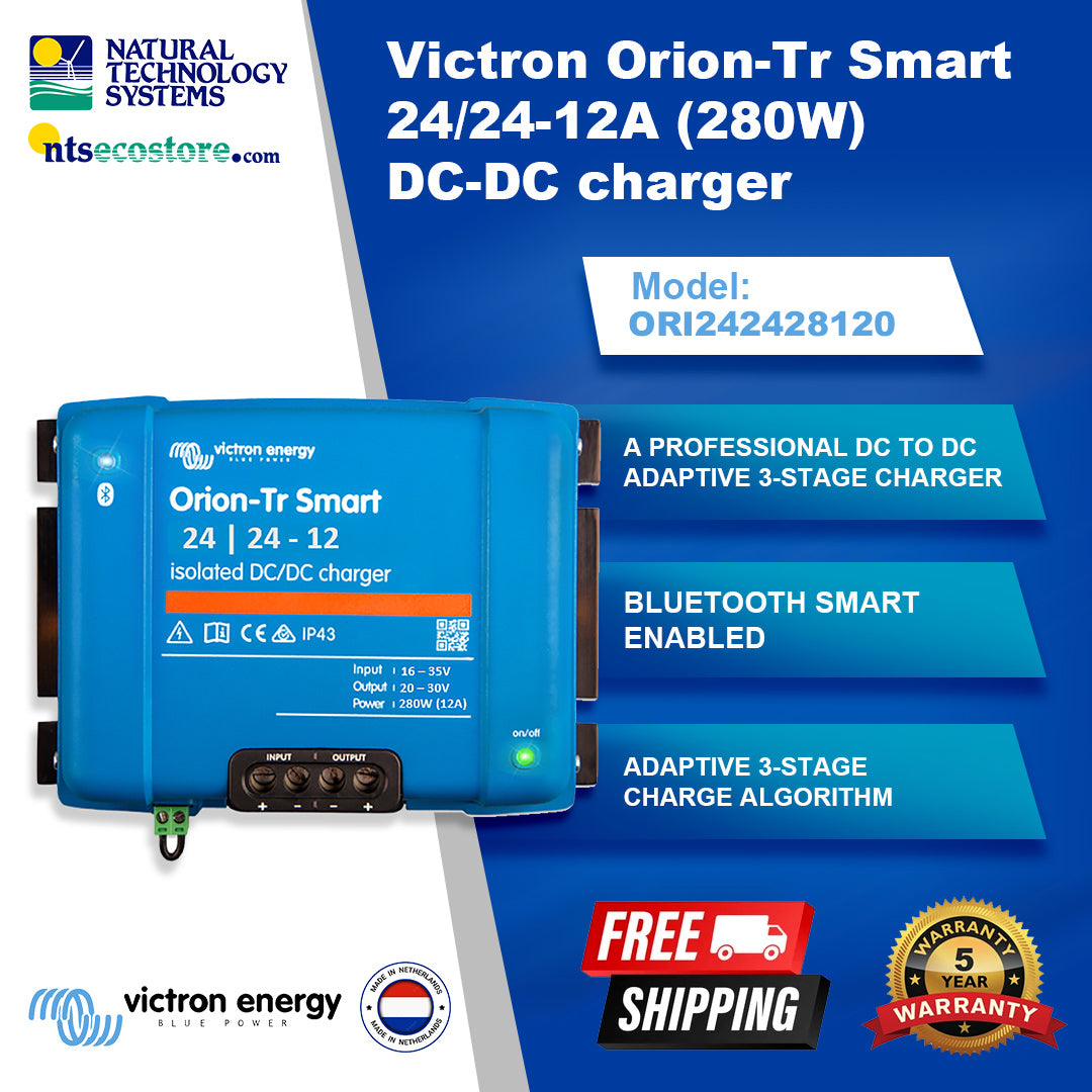 Victron Orion-Tr Smart Isolated DC-DC Charger 24/24-12A 280W ORI242428120