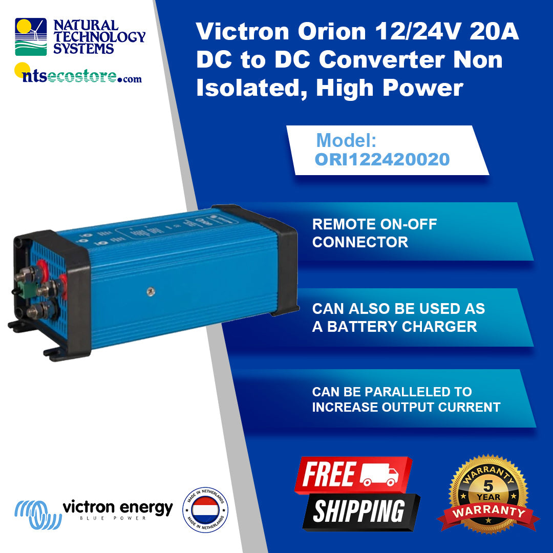 Victron Orion 12/24V DC-DC Converter Non Isolated 20A ORI122420020