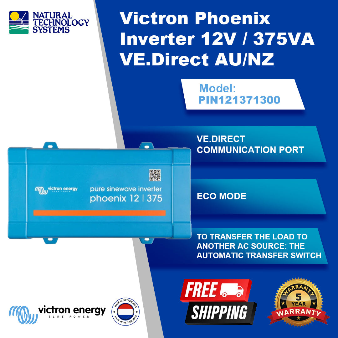 Victron Phoenix Inverter 12/375 230V VE.Direct AU/NZ PIN121371300