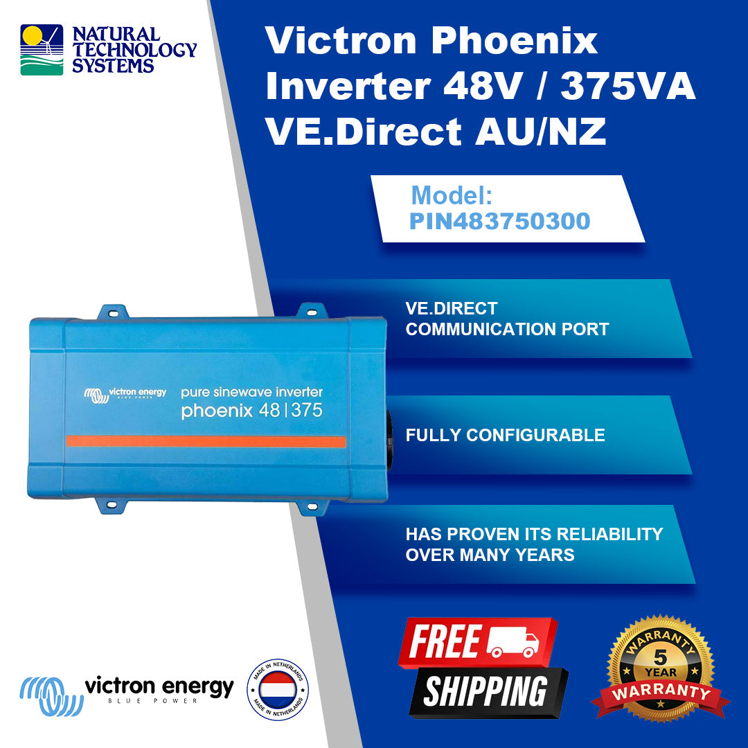 Victron Phoenix Inverter 48V/375VA VE.Direct AU/NZ PIN483750300