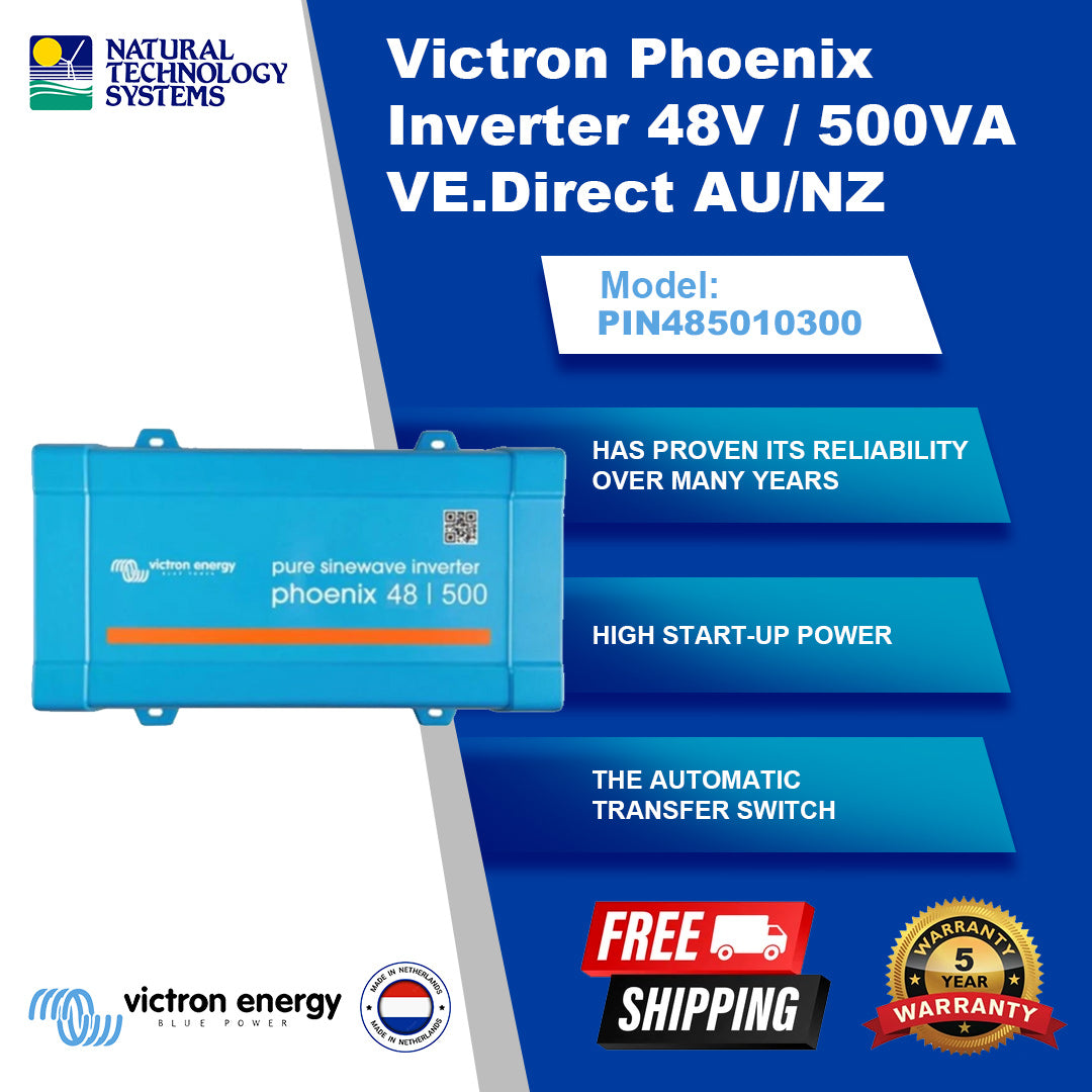 Victron Phoenix Inverter 48/500 230V VE.Direct AU/NZ PIN485010300