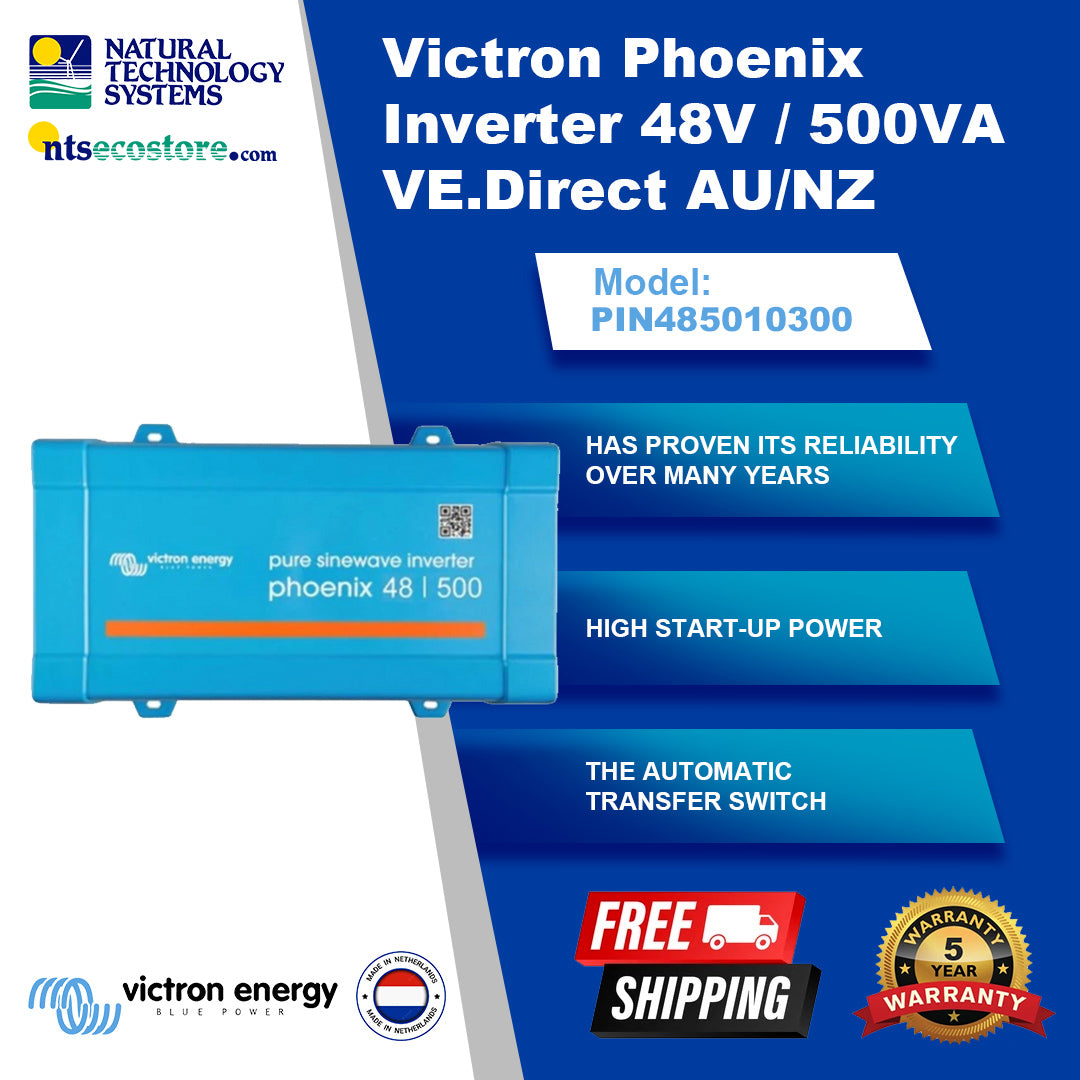 Victron Phoenix Inverter 48/500 230V VE.Direct AU/NZ PIN485010300