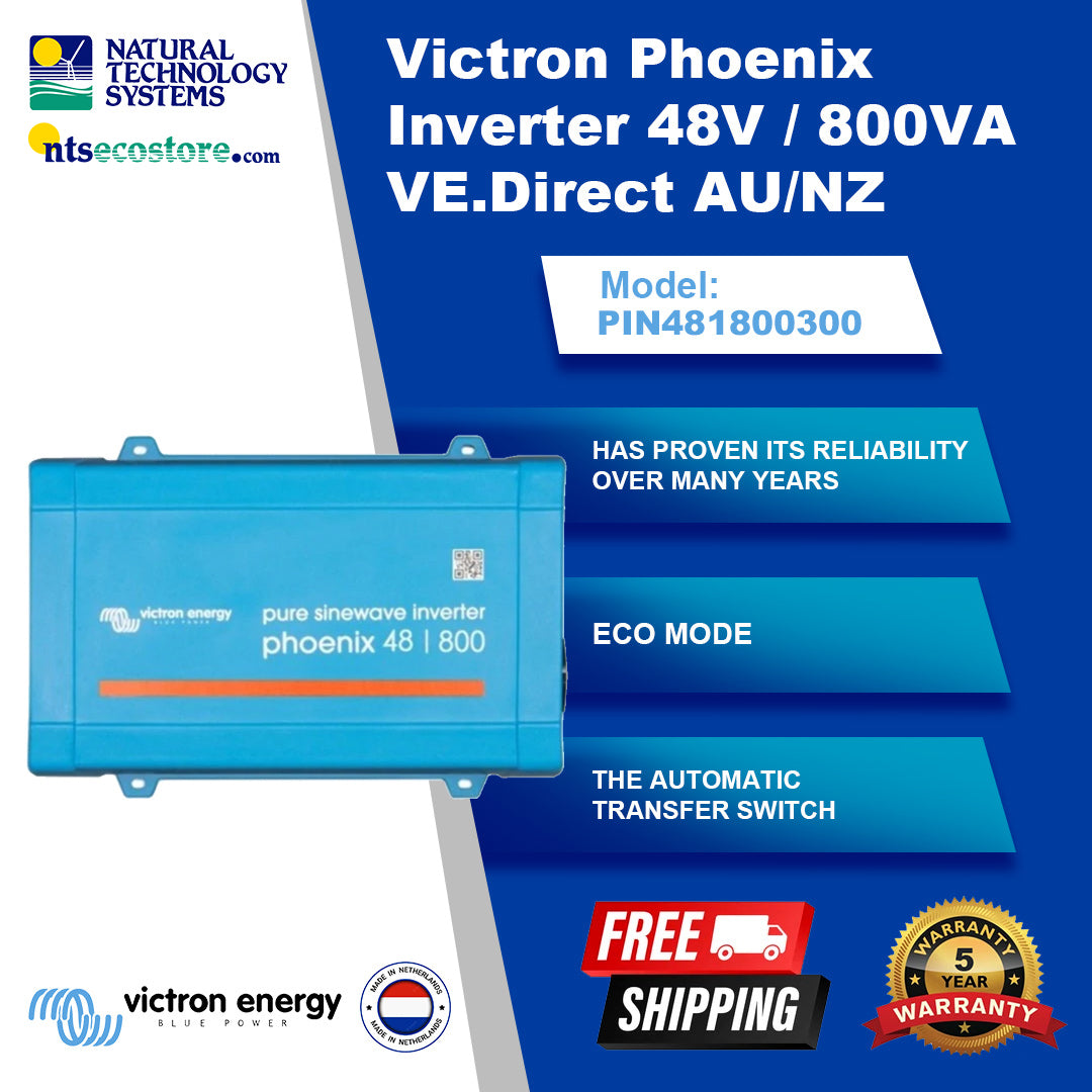 Victron Phoenix Inverter 48V / 800VA VE.Direct AU/NZ (PIN481800300)