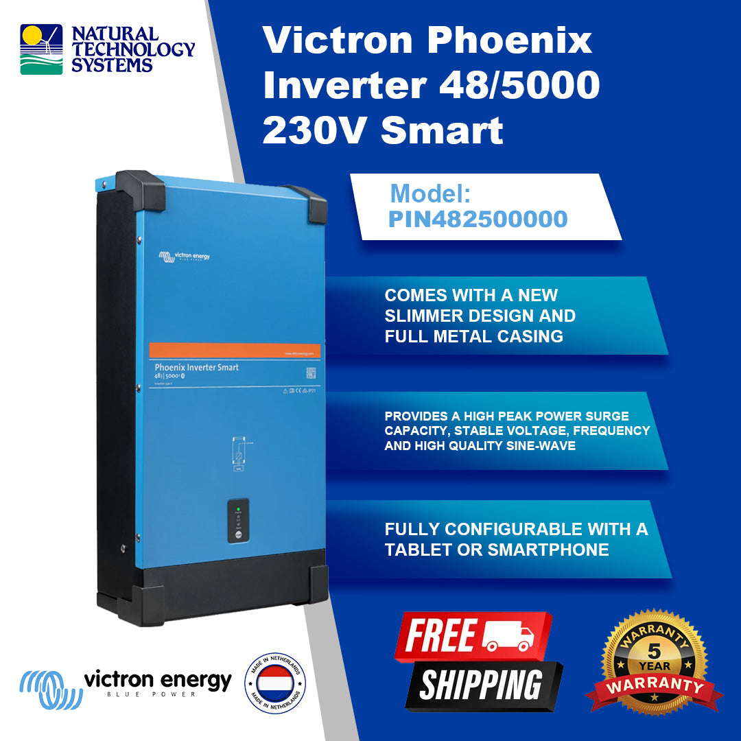 Victron Phoenix Inverter 48/5000VA 230V Smart PIN482500000