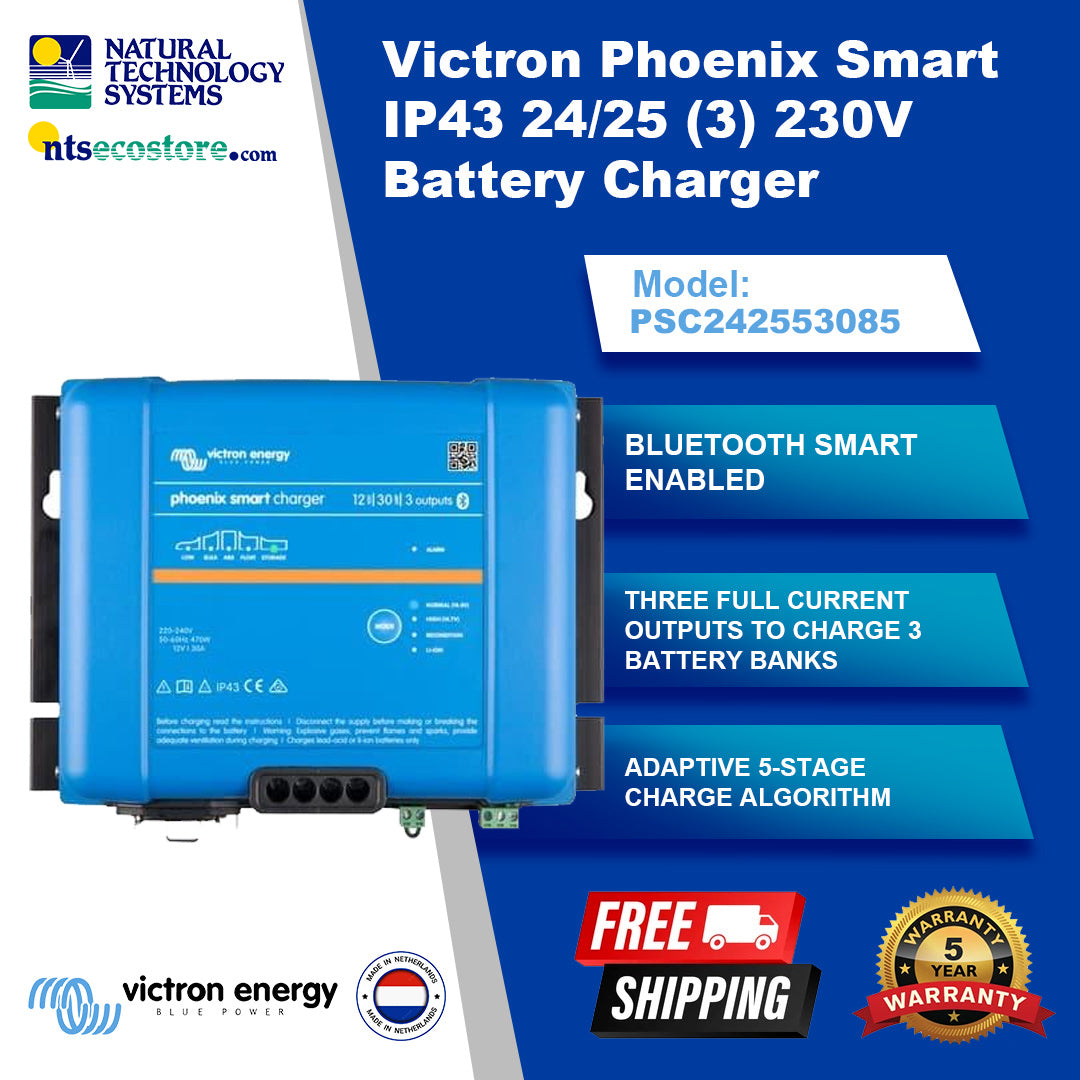 Victron Phoenix Smart IP43 24/25 Battery Charger (3) 230V PSC242553085
