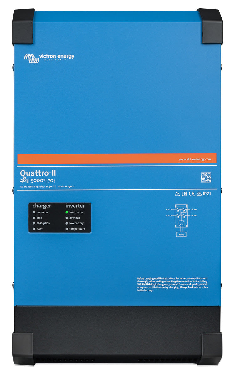 Victron Quattro-II Inverter Charger 48/5000/70-50/50 230V QUA482504010