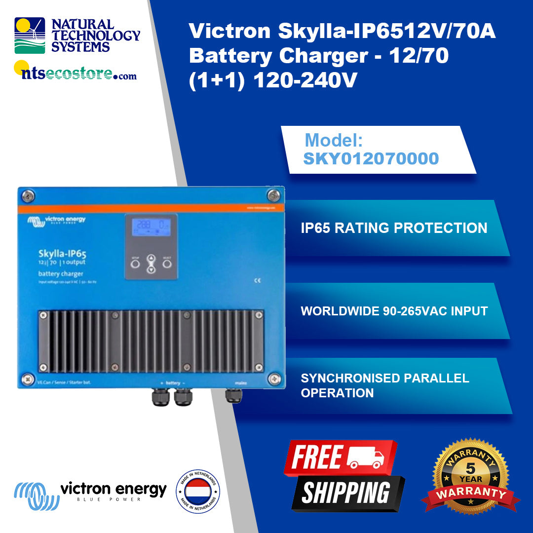 Victron Skylla-IP65 12V/70A Battery Charger (1+1) SKY012070000
