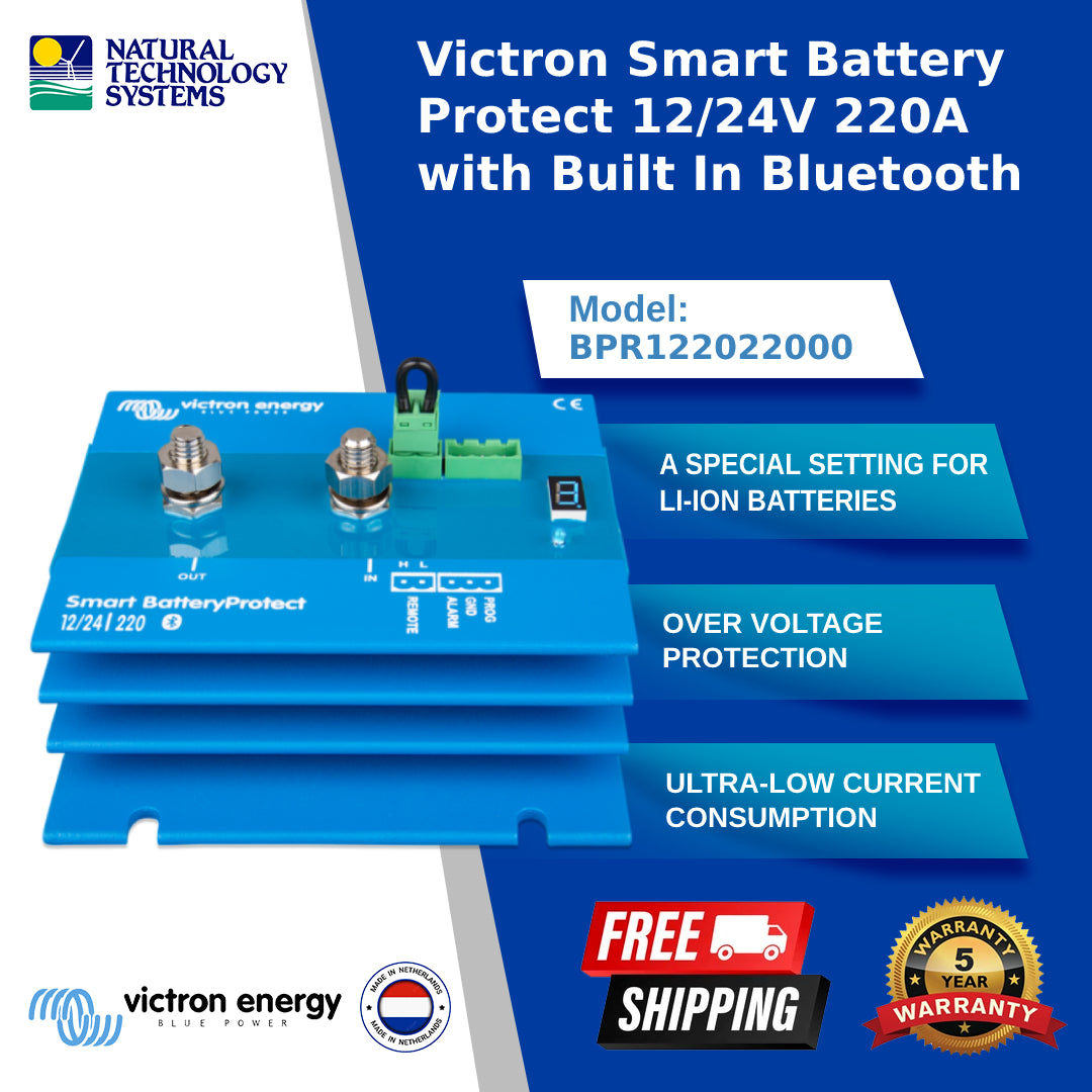 Victron Smart Battery Protect 12/24V 220A with Built In Bluetooth (BPR122022000)
