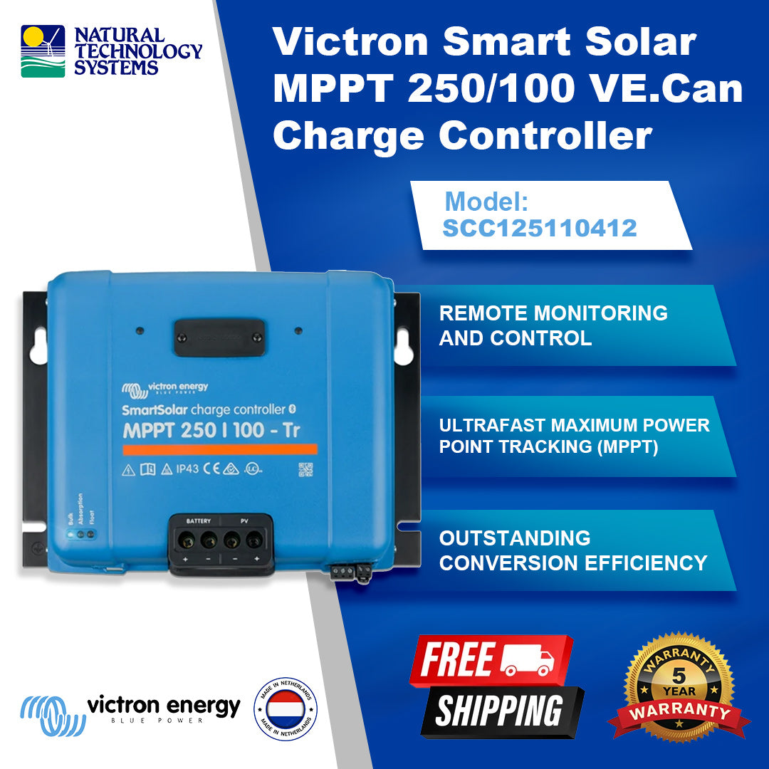 Victron SmartSolar MPPT Charge Controller 250/100-Tr VE.Can SCC125110412