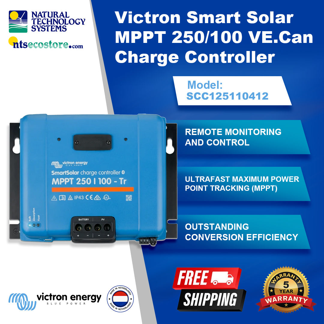 Victron SmartSolar MPPT Charge Controller 250/100-Tr VE.Can SCC125110412