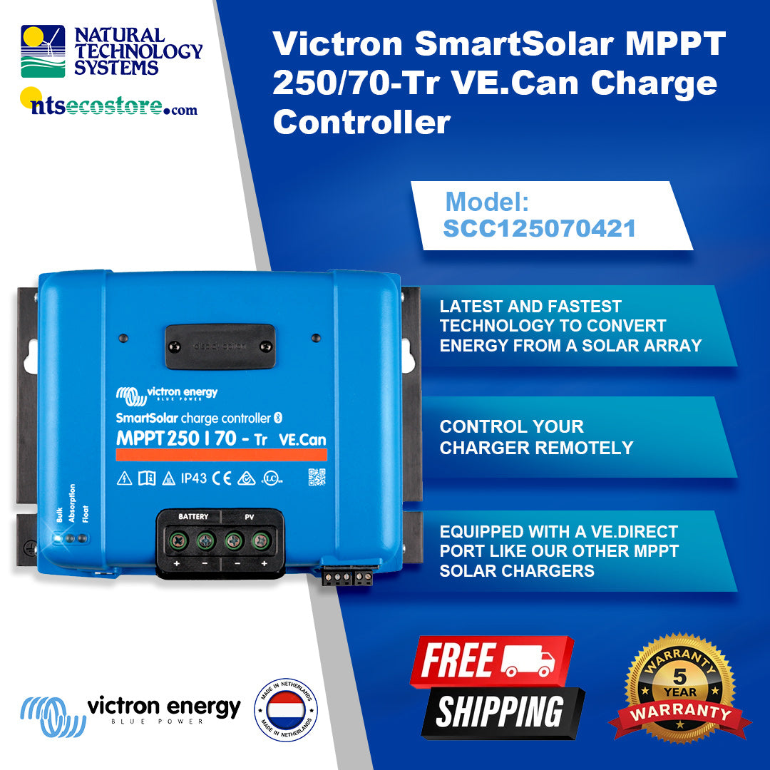 Victron SmartSolar MPPT 250/70-Tr VE.Can Charge Controller SCC125070421