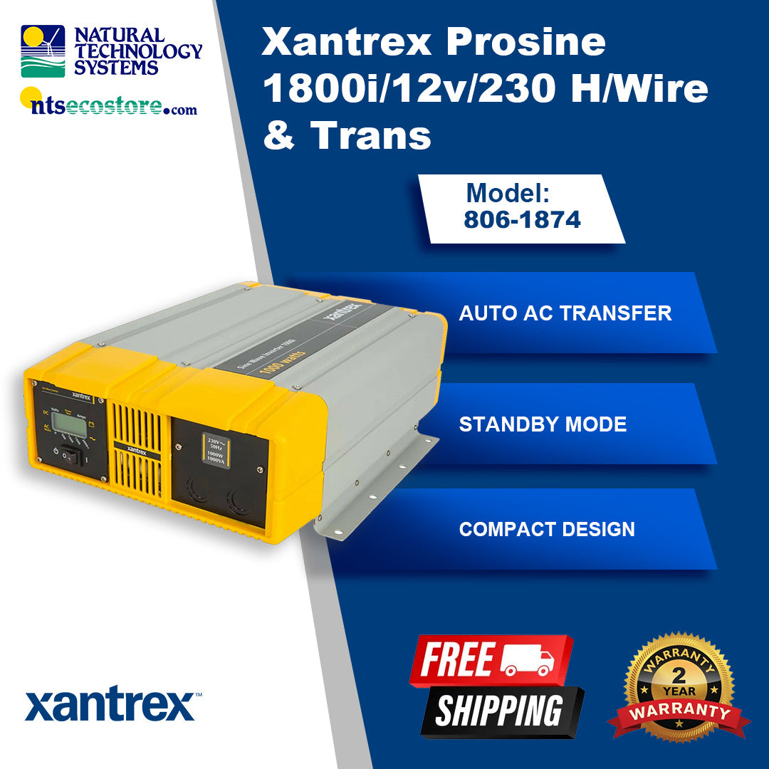Xantrex Prosine 1800i/12V/230 H/Wire & Trans 806-1874