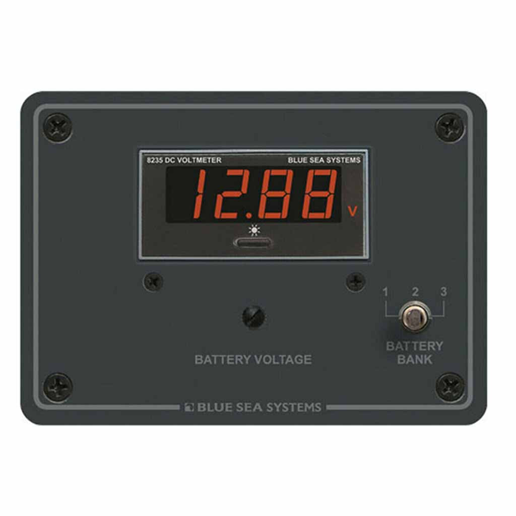 Blue Sea Systems DC Digital Voltmeter Panel 7-60V Aluminium Alloy BS-8051B
