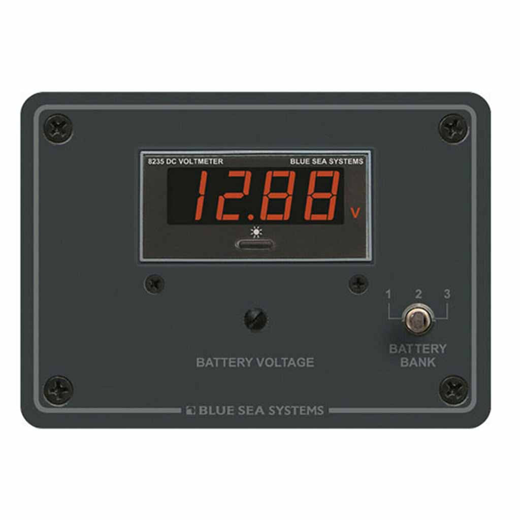 Blue Sea Systems DC Digital Voltmeter Panel 7-60V Aluminium Alloy BS-8