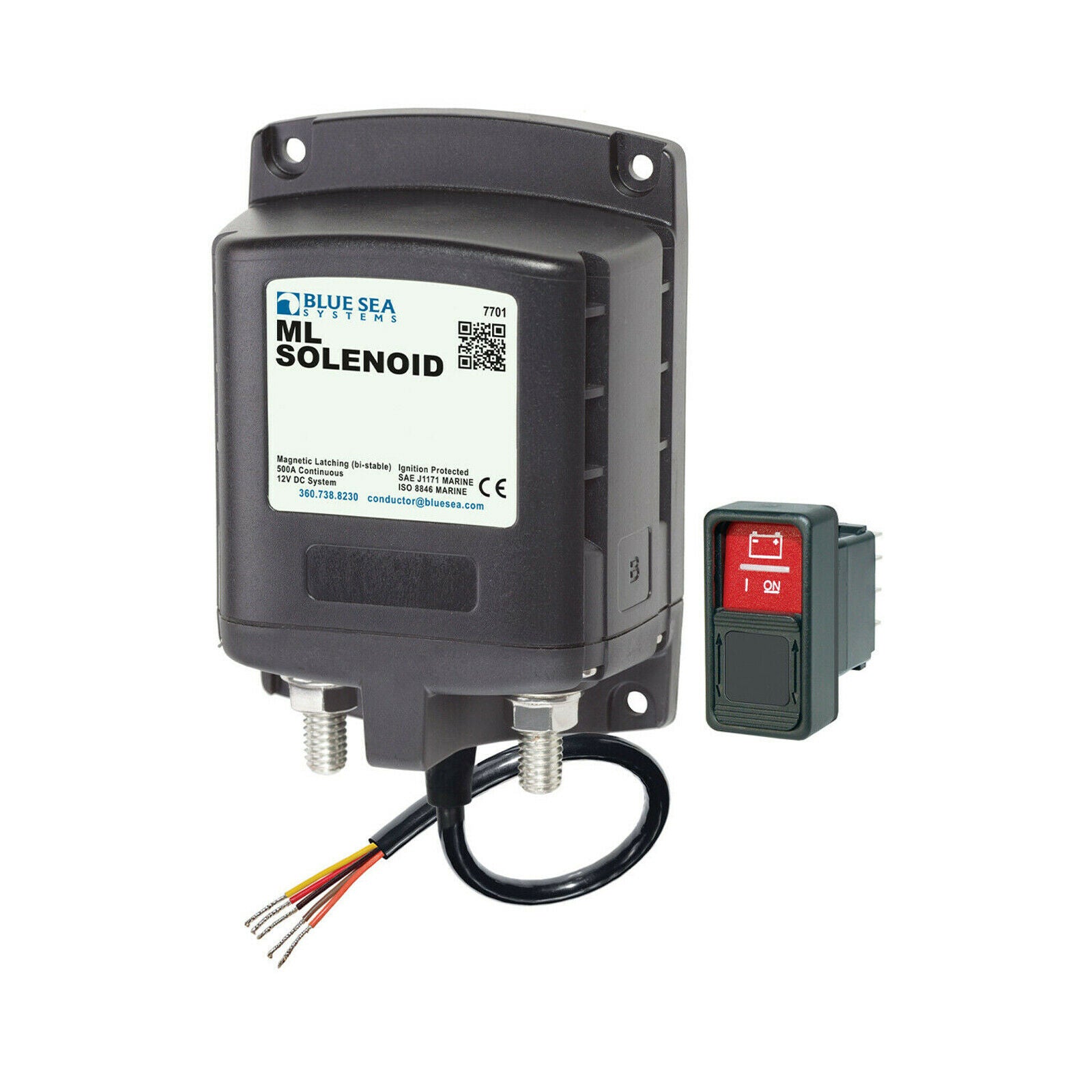 Blue Sea Systems Remote Solenoids ML Series 500A 12V BS-7701B