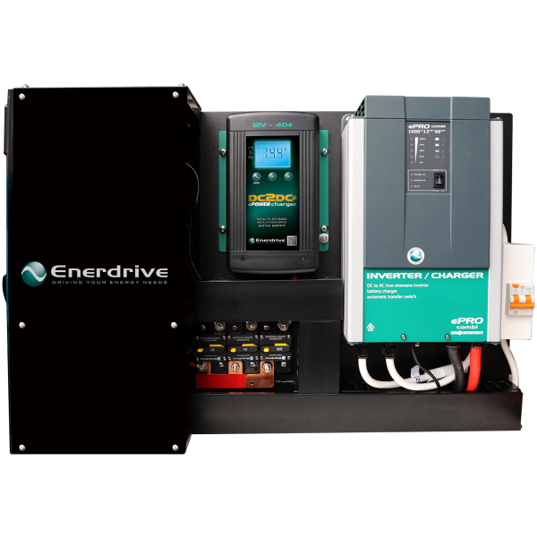 Enerdrive The Wanderer Power System 40A DC-DC Charger 1600W 60A Inverter Charger & Simarine Monitor